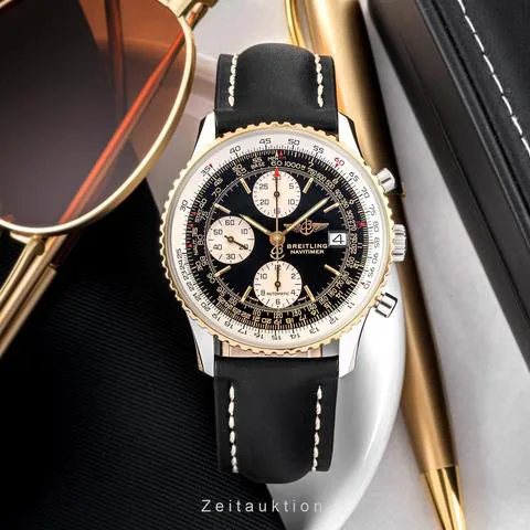 Breitling Navitimer D13022 41.5mm Yellow gold and Stainless steel Black 1