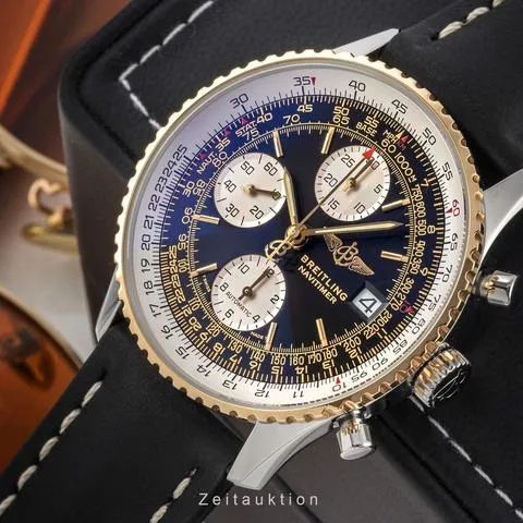 Breitling Navitimer D13022 41.5mm Yellow gold and Stainless steel Black 9