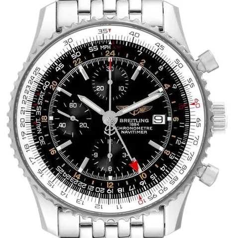 Breitling Navitimer World A2432212/B726 46mm Stainless steel Black