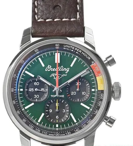 Breitling Top Time AB01762A1L1X1 41mm Stainless steel Green 2