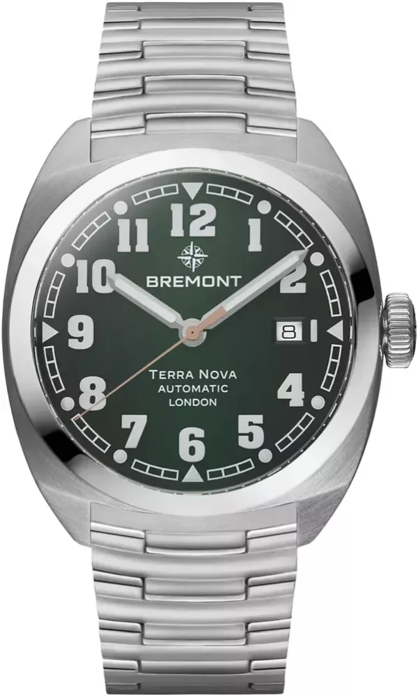 Bremont 40.5mm Stainless steel Gradient green metal