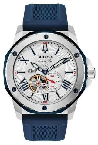 Bulova Marine Star 98A225 45mm Stainless steel White