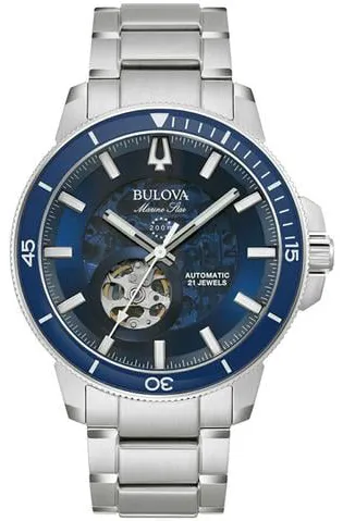 Bulova Marine Star 96A289 45mm Stainless steel Blue