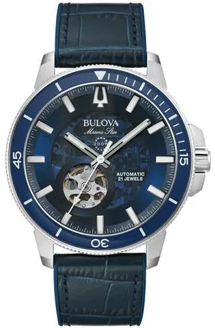 Bulova Marine Star 96A291 45mm Stainless steel Blue