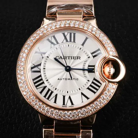 Cartier Ballon Bleu WE902034 33mm Rose gold Silver 2