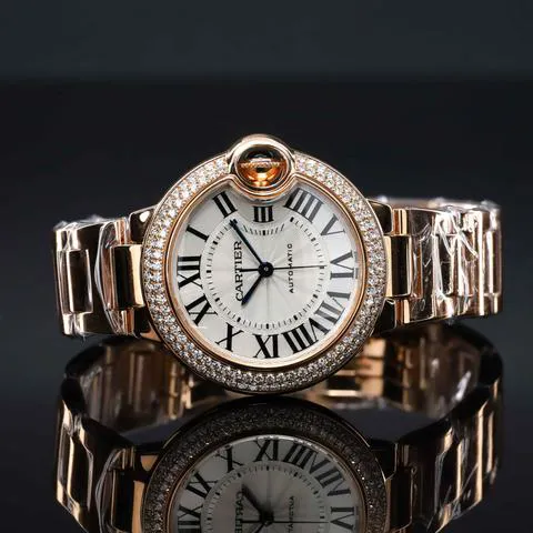 Cartier Ballon Bleu WE902034 33mm Rose gold Silver 3