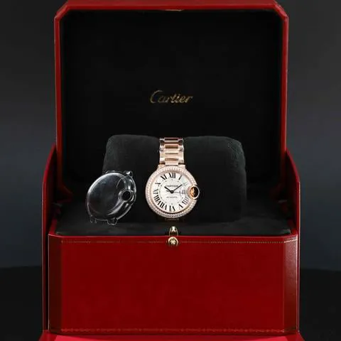 Cartier Ballon Bleu WE902034 33mm Rose gold Silver 11