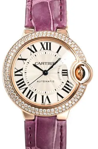 Cartier Ballon Bleu WE902066 33mm Rose gold White