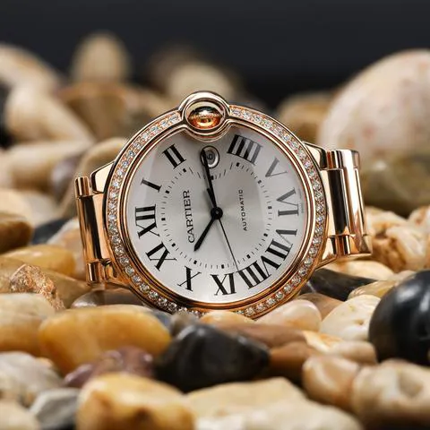 Cartier Ballon Bleu WJBB0038 Rose gold Silver