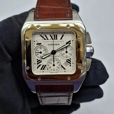 Cartier Santos W20091X7 Yellow gold and Stainless steel Silver