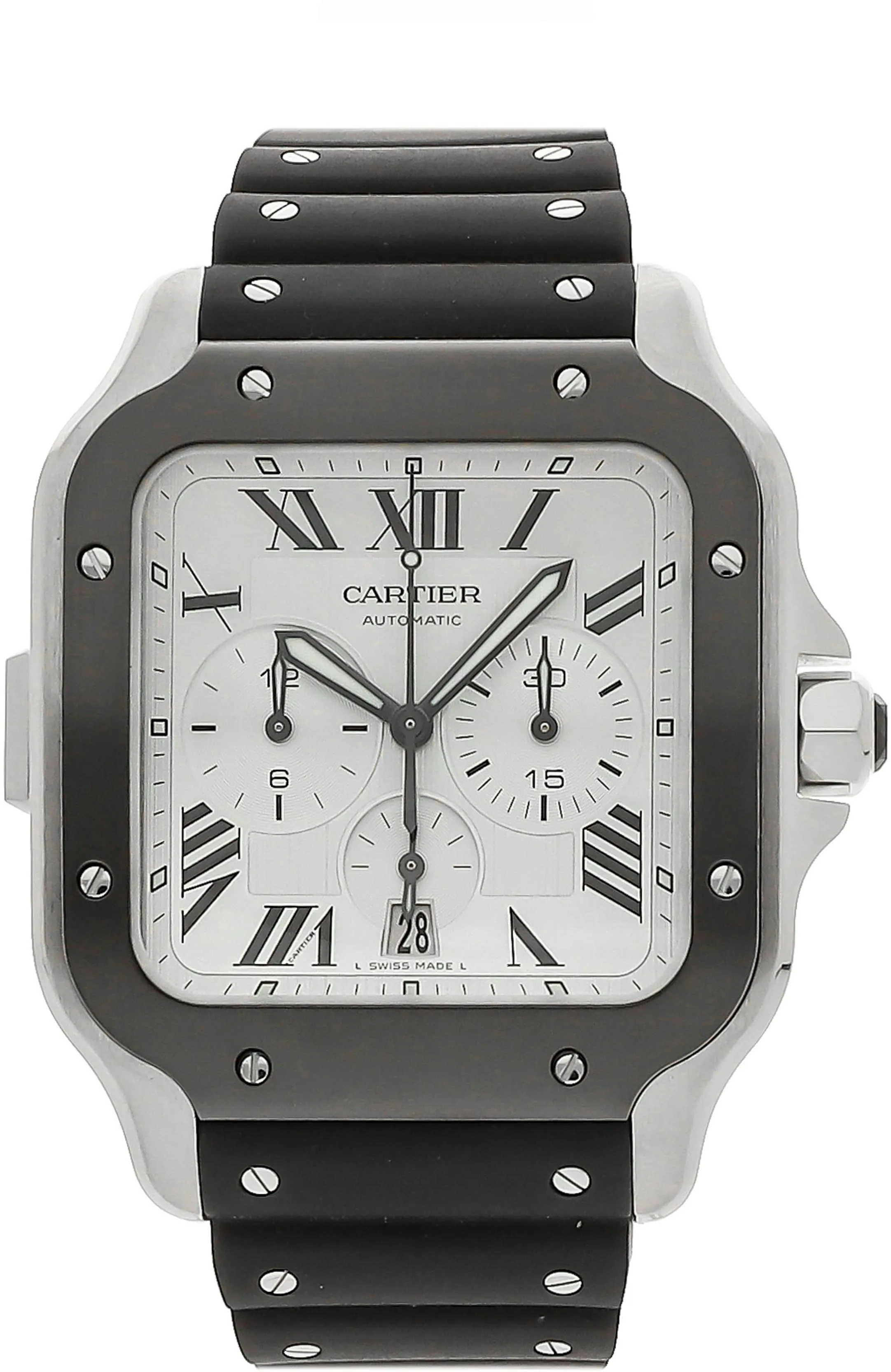 Cartier Santos WSSA0017 43mm Stainless steel Silver