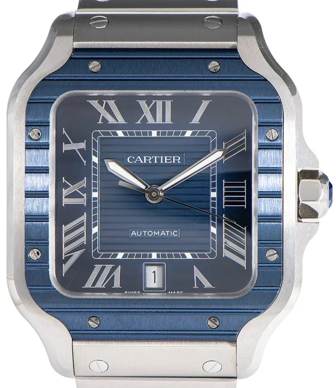 Cartier Santos WSSA0048 40mm Stainless steel Blue