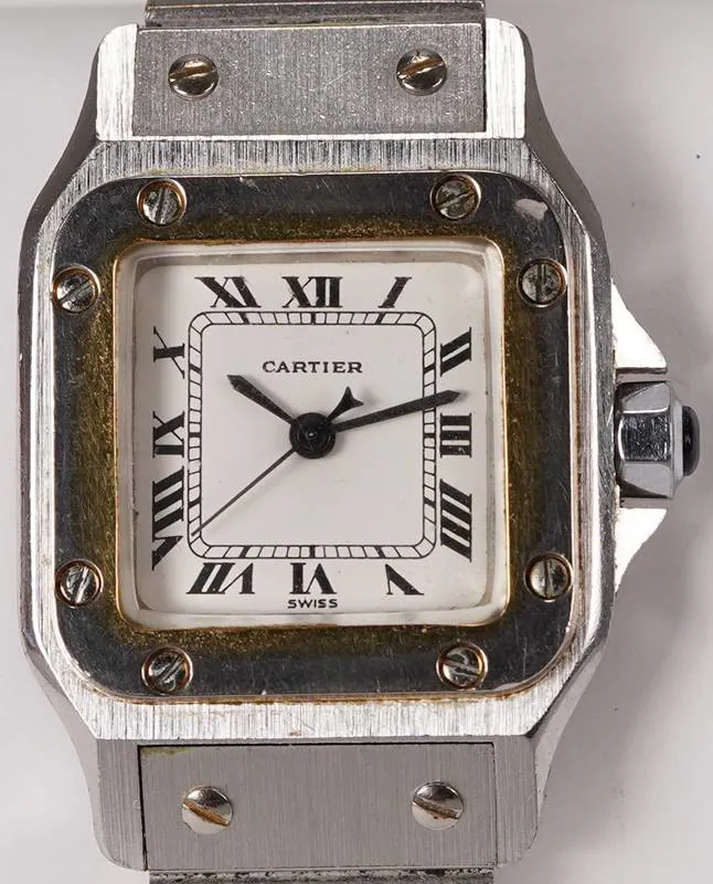 Cartier Santos 15mm Stainless steel and Gold-plated