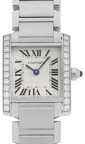 Cartier Tank Française W4TA0008 25.4mm Stainless steel Ivory