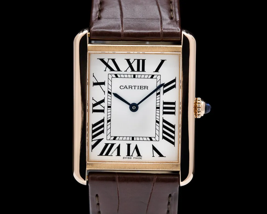 Cartier Tank Solo W5200025 27mm Yellow gold and Stainless steel Silver