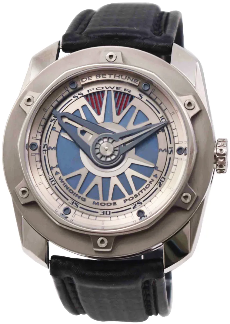 De Bethune DB 24 Vetrois Power Reserve DB24T1S3Z1 48mm Titanium Blue and Gray