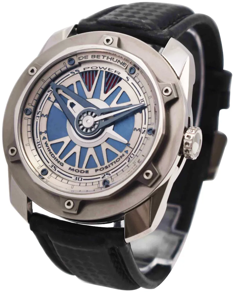 De Bethune DB 24 Vetrois Power Reserve DB24T1S3Z1 48mm Titanium Blue and Gray 1