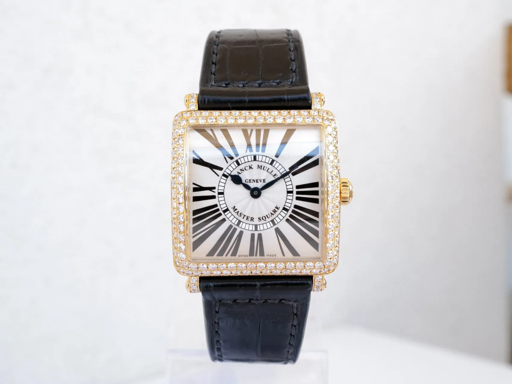 Franck Muller Master Square 6002 L QZ D 29mm Yellow gold Silver