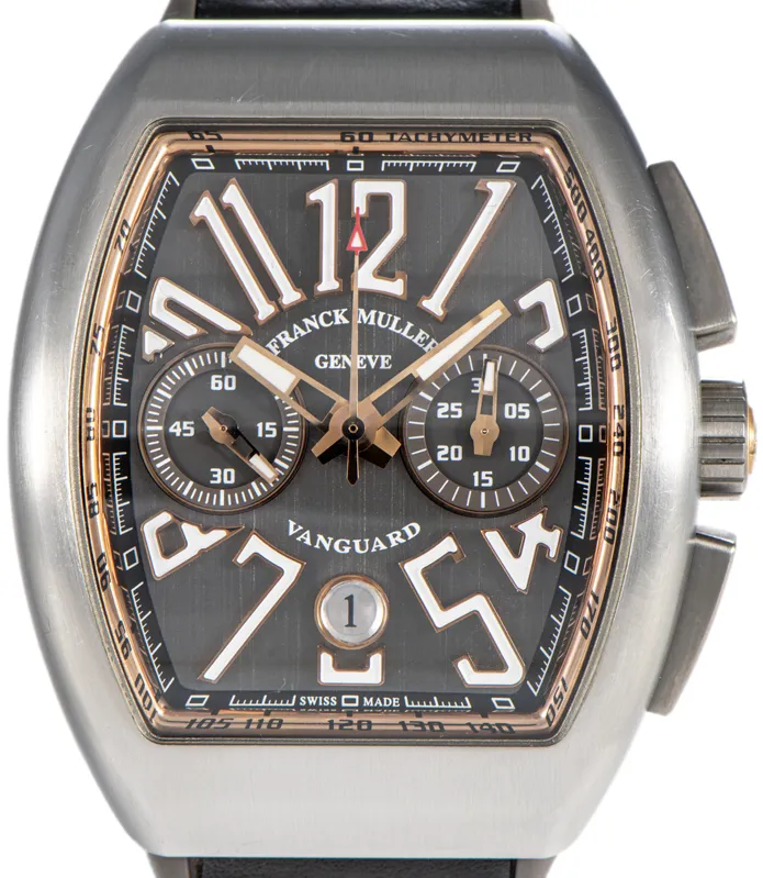 Franck Muller Vanguard V45CCDT 44mm Rose gold Gray