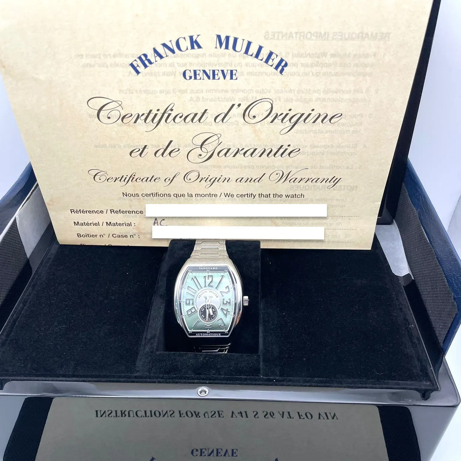 Franck Muller Vanguard V 41 S6 AT FO VIN (VE) O 50mm Stainless steel Green 4