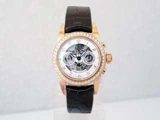 Girard-Perregaux 1966 Automatic Skeleton Chronograph 8046 18k rose gold White