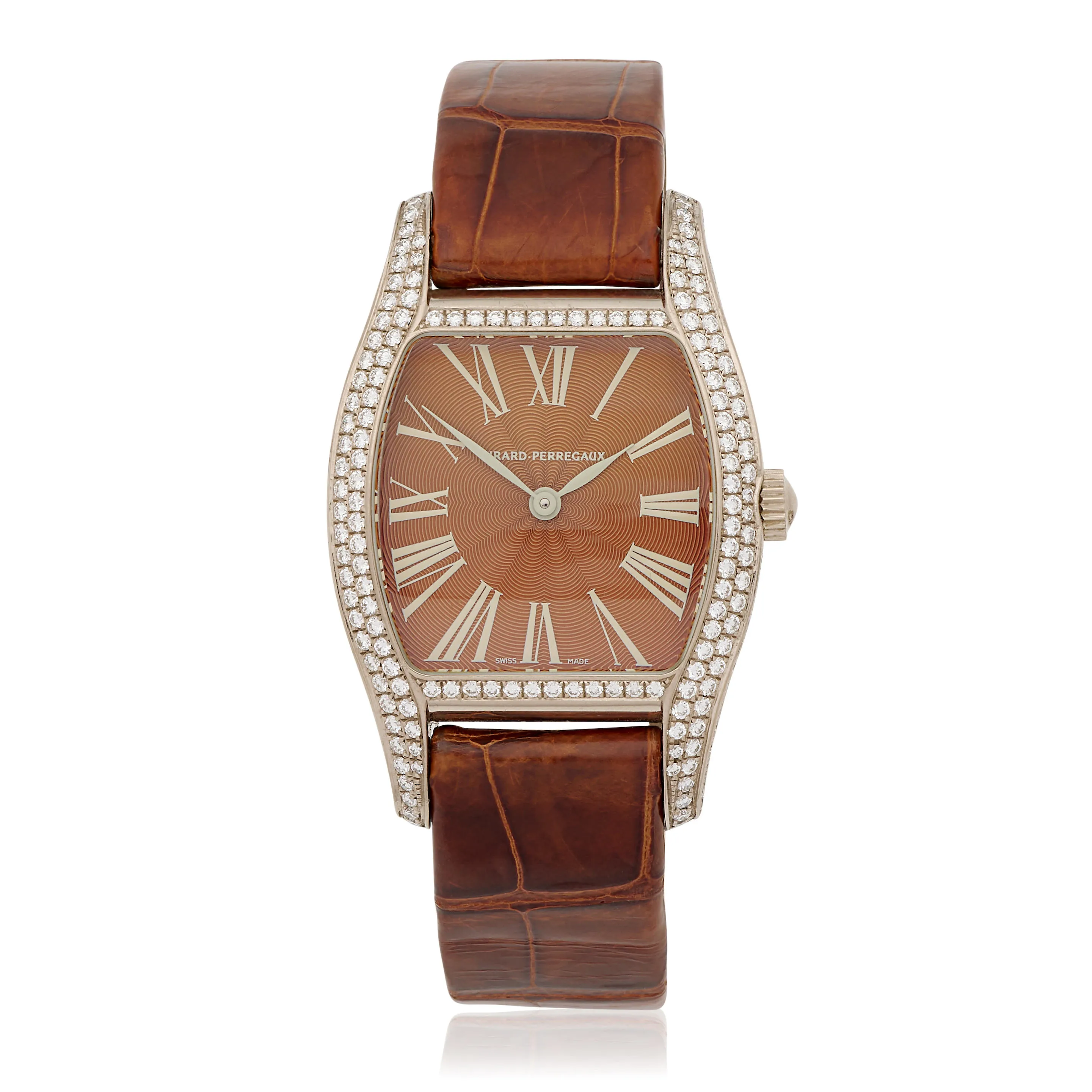 Girard-Perregaux Richeville 2656 18k white gold Brown