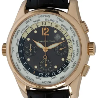 Girard-Perregaux World Time 49815-52-251-BACA 43mm Rose gold Gray