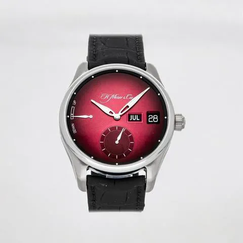 H. Moser & Cie. Pioneer 3808-1200 42mm Stainless steel Red