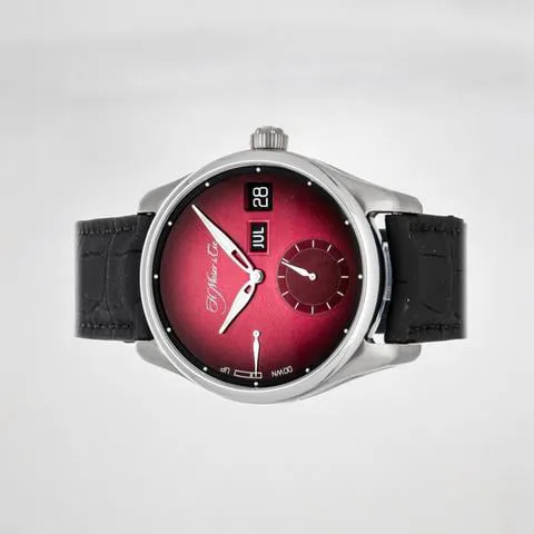 H. Moser & Cie. Pioneer 3808-1200 42mm Stainless steel Red 1