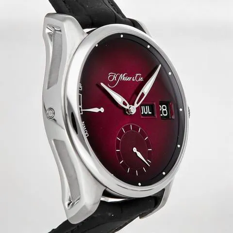 H. Moser & Cie. Pioneer 3808-1200 42mm Stainless steel Red 3