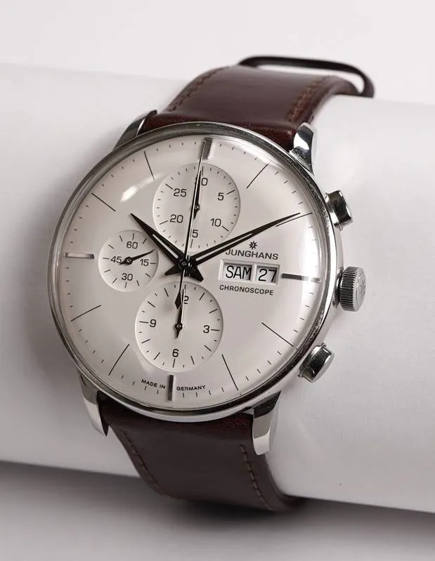 Junghans Meister Chronoscope Stainless steel White 1