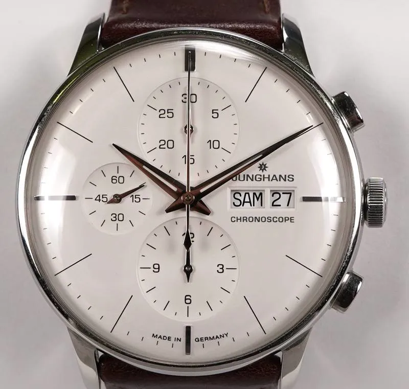 Junghans Meister Chronoscope Stainless steel White