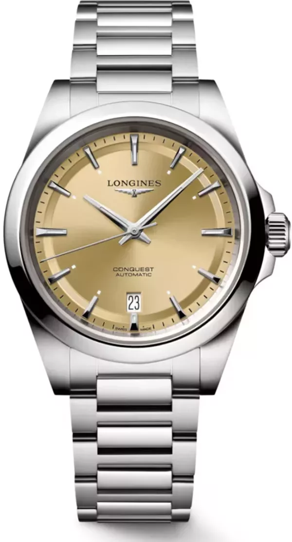 Longines Conquest L3.720.4.62.6 38mm Stainless steel Sunray Champagne