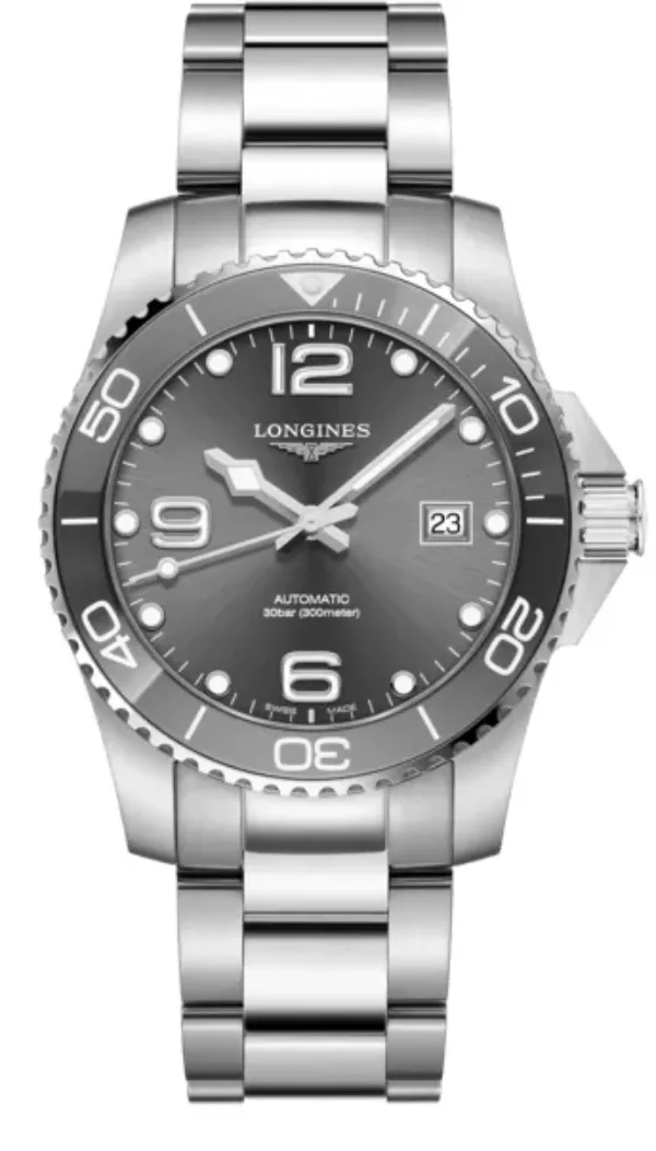 Longines HydroConquest L3.781.4.76.6 41mm Stainless Gray