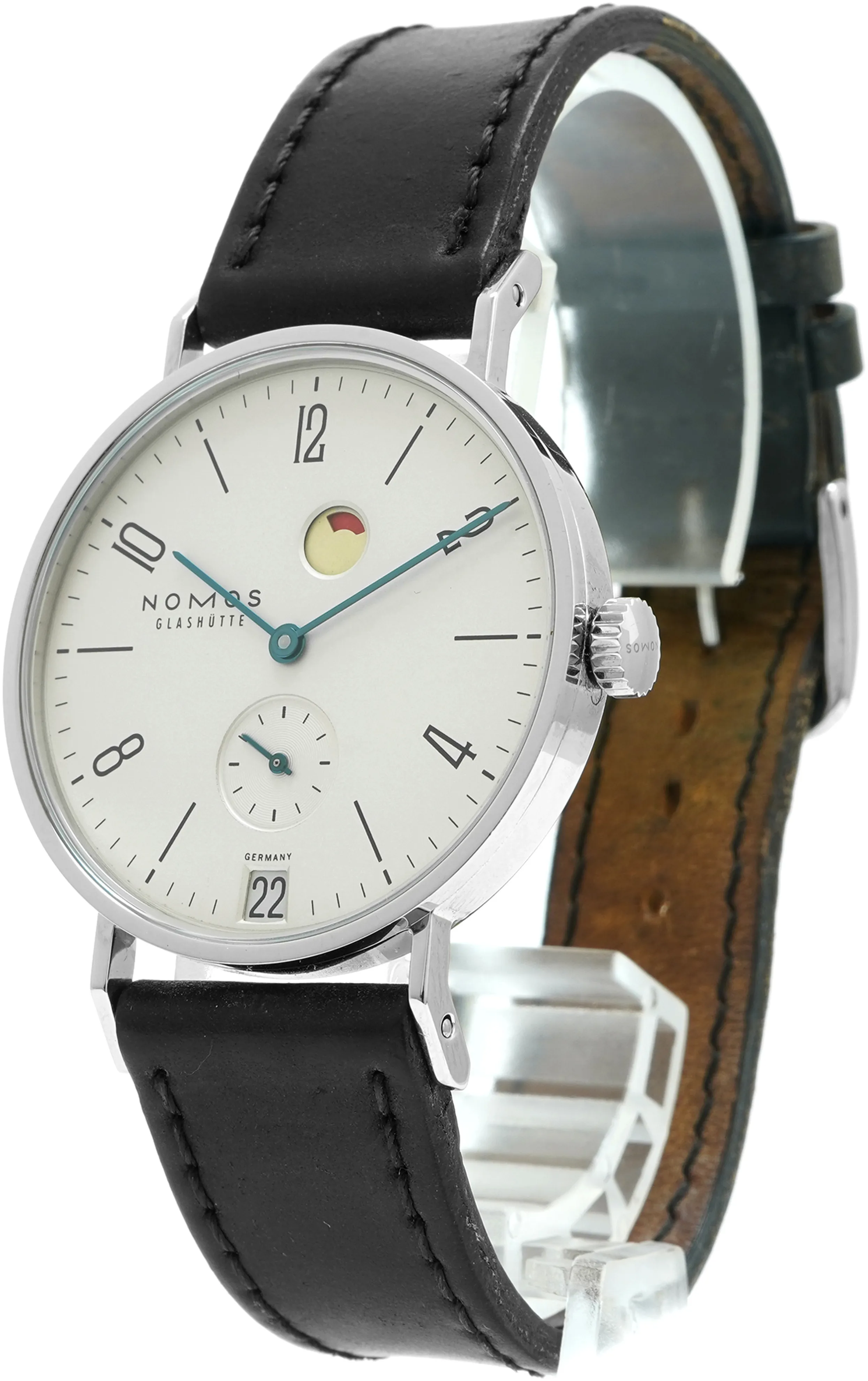 NOMOS Tangente 131 35mm Stainless steel White 1