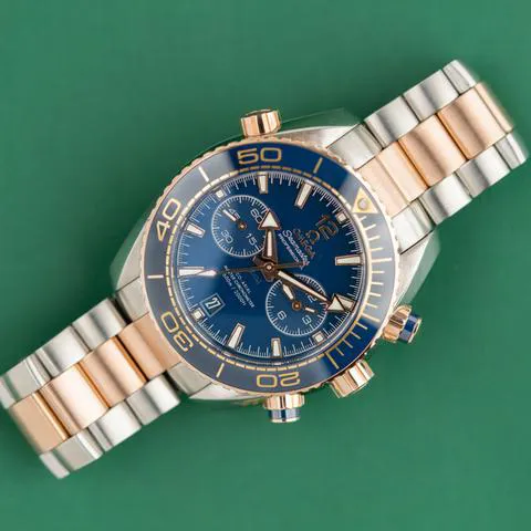 Omega Seamaster Planet Ocean 215.20.46.51.03.001 45.5mm Yellow gold and Stainless steel Blue