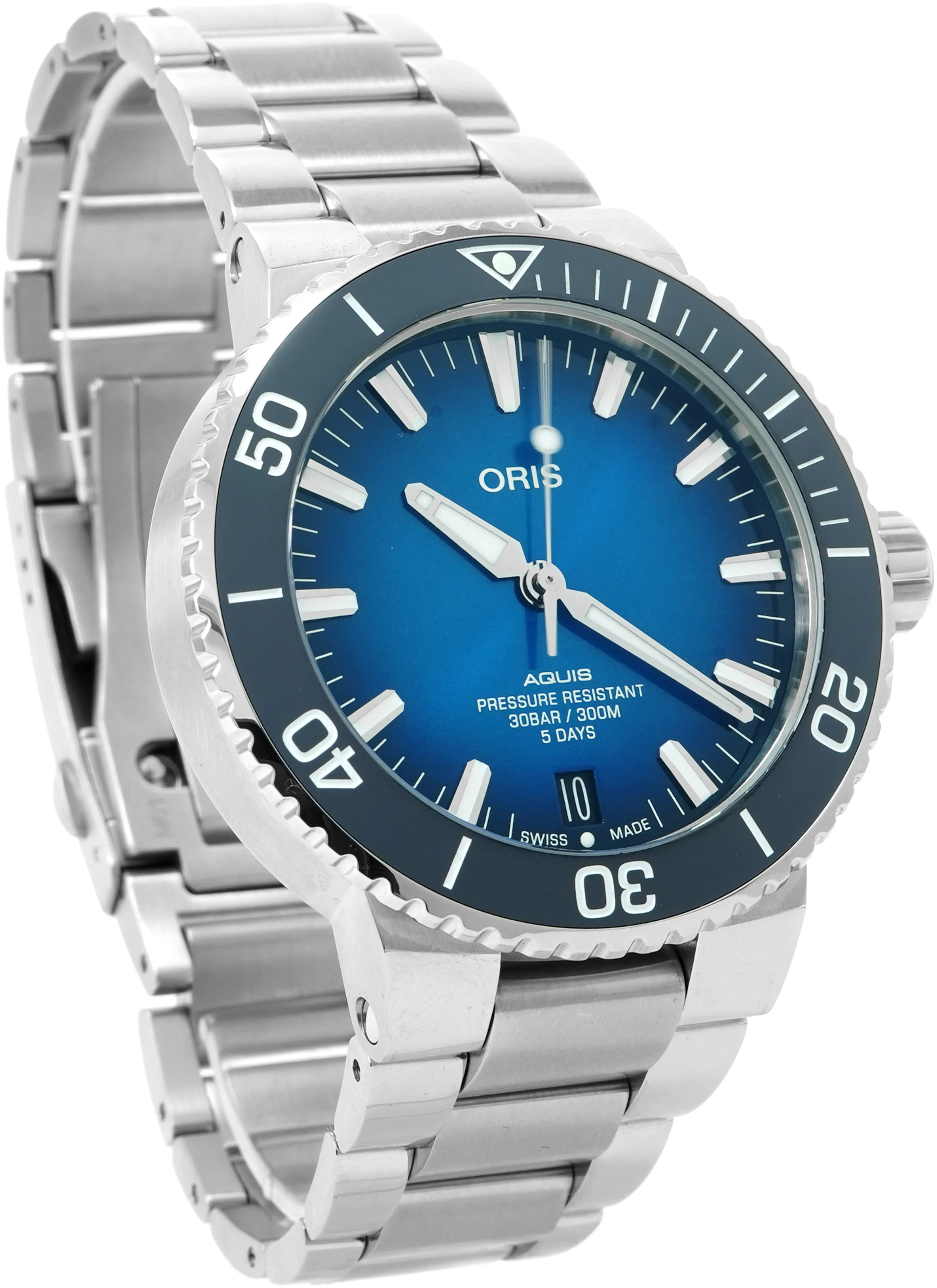 Oris Aquis Date 01 400 7763 4135 43.5mm Stainless steel Blue 2