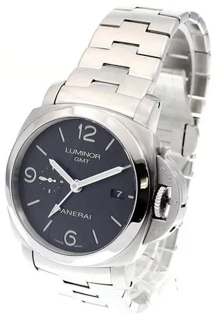 Panerai Luminor 1950 3 Days GMT Automa PAM 00329 45mm Stainless steel Black 2