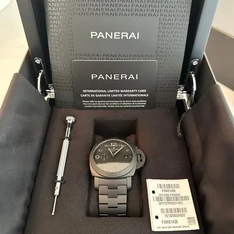 Panerai Luminor 1950 3 Days GMT Automa PAM 01438 44mm Ceramic Black