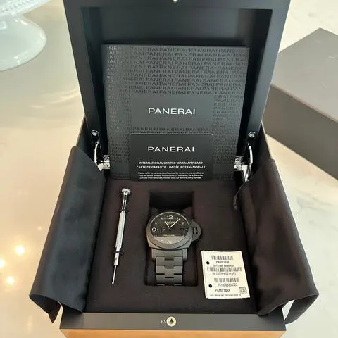 Panerai Luminor 1950 3 Days GMT Automa PAM 01438 44mm Ceramic Black 1