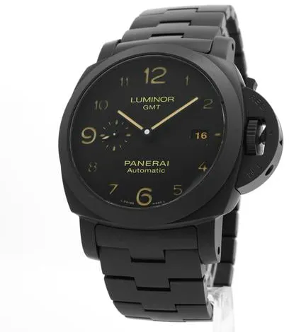 Panerai Luminor 1950 3 Days GMT Automa PAM 01438 44mm Ceramic Black 1