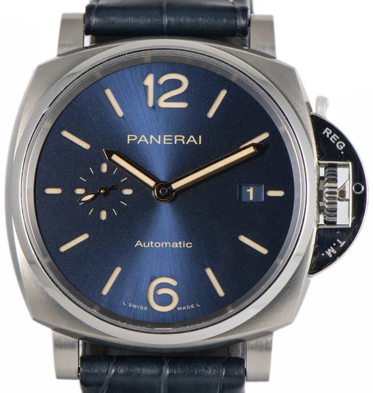 Panerai Luminor Due PAM 00927 42mm Titanium Blue