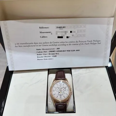 Patek Philippe Annual Calendar 5146R-001 39mm Rose gold Beige 6