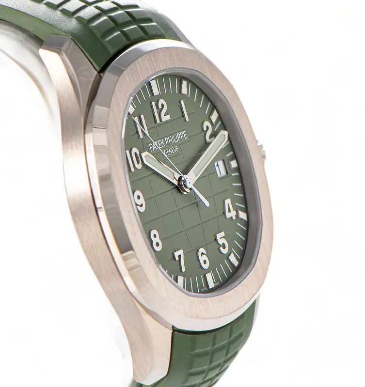 Patek Philippe Aquanaut 5168G-010 White gold and 18k white gold Green 3