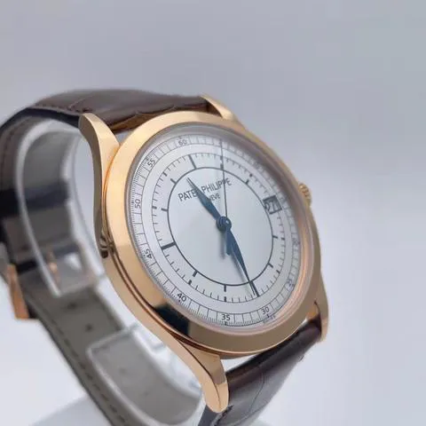 Patek Philippe Calatrava 5296R-001 38mm Rose gold Silver 1