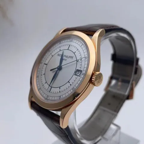 Patek Philippe Calatrava 5296R-001 38mm Rose gold Silver 2