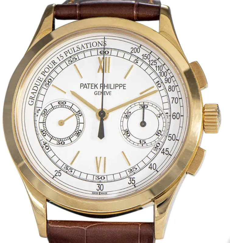 Patek Philippe Chronograph 5170J-001 39mm Yellow gold and 18k yellow gold Silver