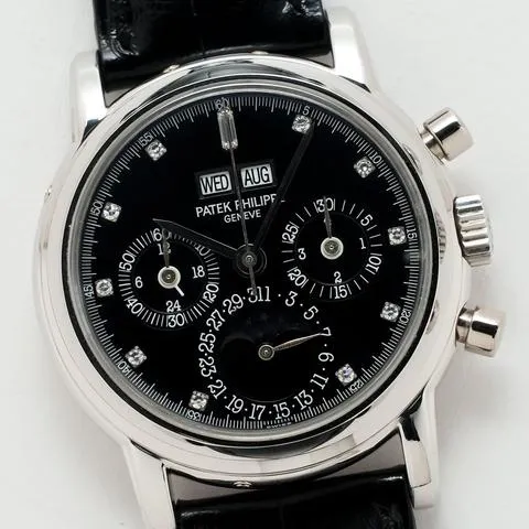 Patek Philippe Perpetual Calendar Chronograph 3970EP 36mm Platinum Black 1