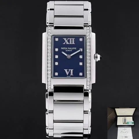 Patek Philippe Twenty~4 4910/10A-012 25mm Stainless steel Blue