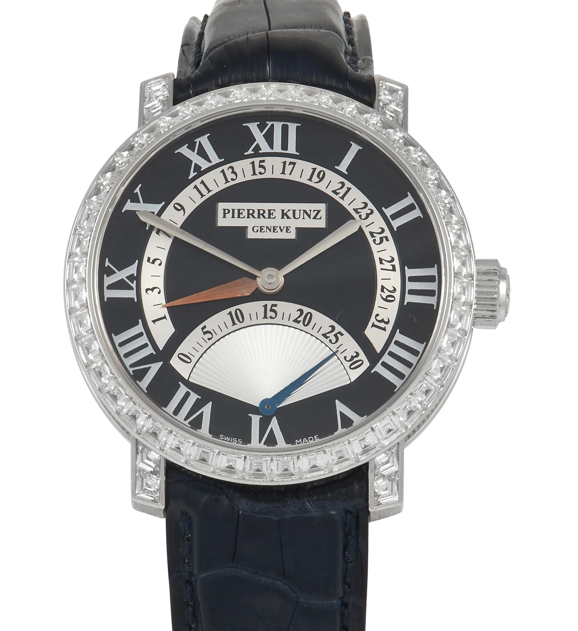 Pierre Kunz Spirit of Challenge Retrograde PKA 011 SDR.3 41mm White gold and 18k white gold Black